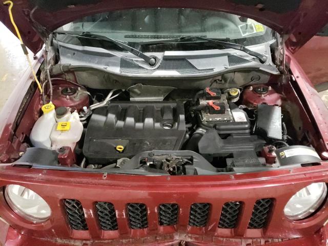 1C4NJRFB0DD249820 - 2013 JEEP PATRIOT LATITUDE MAROON photo 12