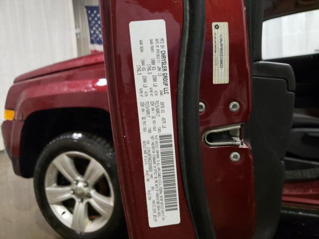 1C4NJRFB0DD249820 - 2013 JEEP PATRIOT LATITUDE MAROON photo 13