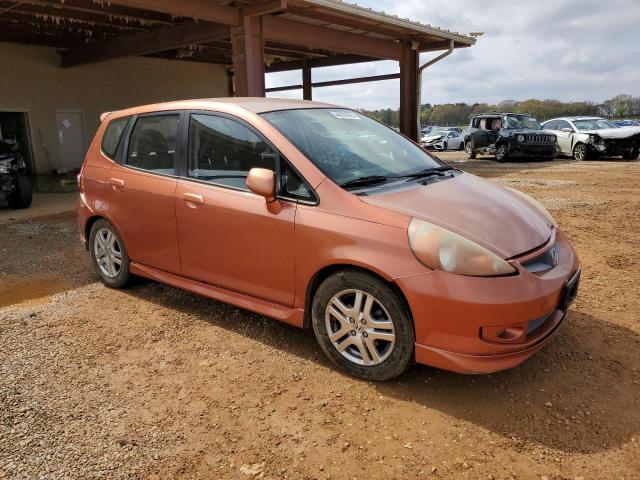 JHMGD38657S012106 - 2007 HONDA FIT S ORANGE photo 4