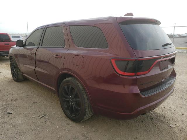 1C4RDHDG1LC408186 - 2020 DODGE DURANGO GT MAROON photo 2