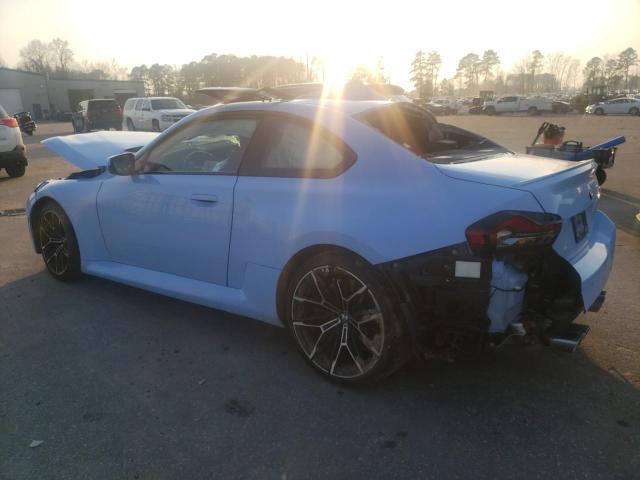3MF13DM09P8D64590 - 2023 BMW M2 BLUE photo 2