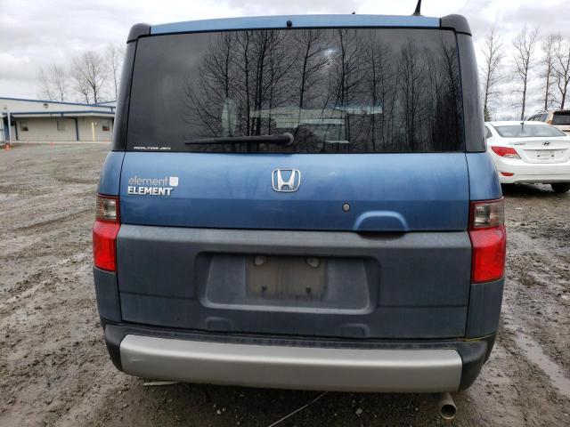 5J6YH28646L002416 - 2006 HONDA ELEMENT EX BLUE photo 6