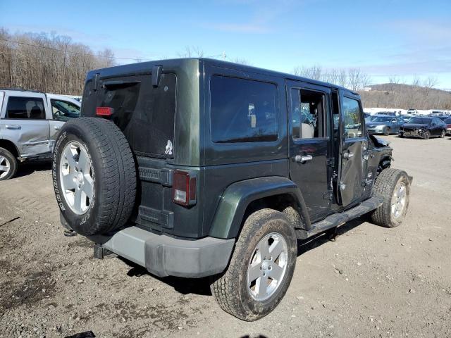 1J4HA5H13AL129614 - 2010 JEEP WRANGLER U SAHARA GREEN photo 3
