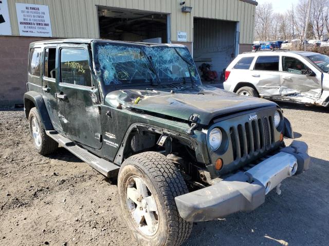 1J4HA5H13AL129614 - 2010 JEEP WRANGLER U SAHARA GREEN photo 4
