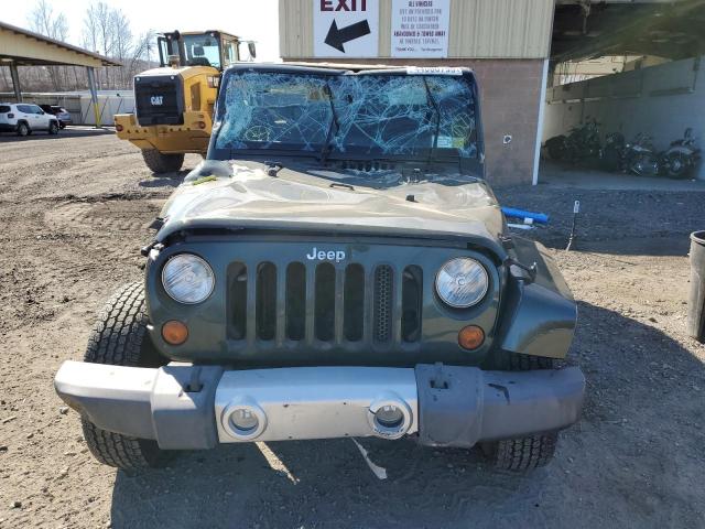 1J4HA5H13AL129614 - 2010 JEEP WRANGLER U SAHARA GREEN photo 5
