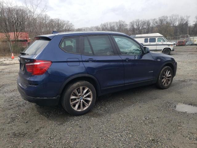 5UXWX9C54F0D54535 - 2015 BMW X3 XDRIVE28I BLUE photo 3