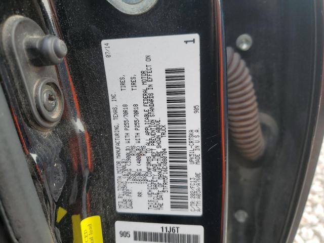 5TFRM5F16EX080704 - 2014 TOYOTA TUNDRA DOUBLE CAB SR/SR5 BLACK photo 12