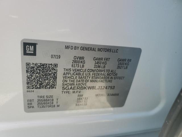 5GAERBKW8LJ124753 - 2020 BUICK ENCLAVE ESSENCE 白色 照片 14