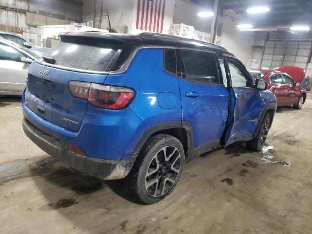 3C4NJDCB8KT689671 - 2019 JEEP COMPASS LIMITED BLUE photo 3