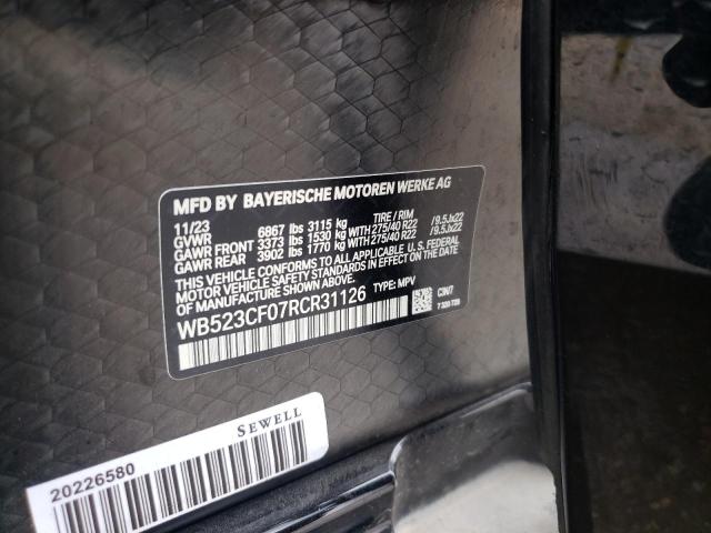 WB523CF07RCR31126 - 2024 BMW IX XDRIVE50 Boz foto 14
