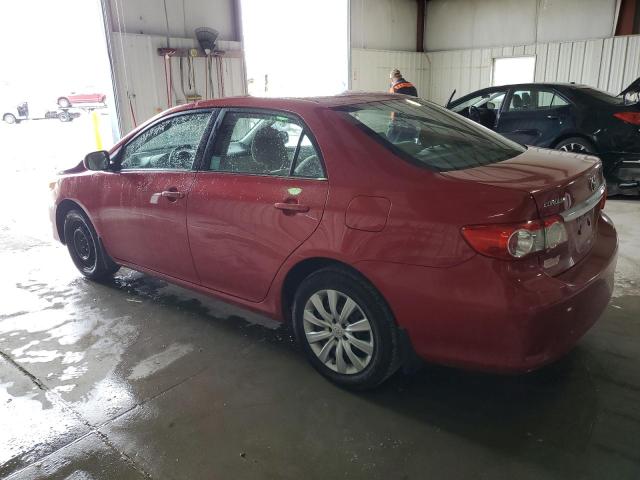 2T1BU4EE9DC977934 - 2013 TOYOTA COROLLA BASE RED photo 2