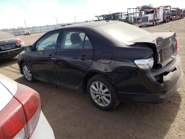 2T1BU4EEXAC503227 - 2010 TOYOTA COROLLA BASE BLACK photo 2