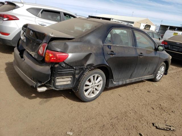 2T1BU4EEXAC503227 - 2010 TOYOTA COROLLA BASE BLACK photo 3