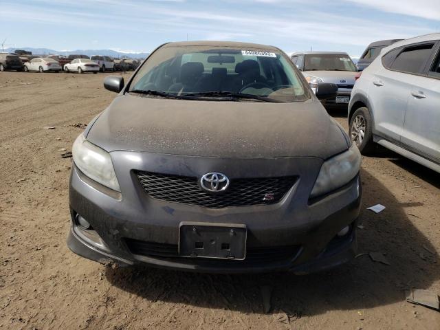 2T1BU4EEXAC503227 - 2010 TOYOTA COROLLA BASE BLACK photo 5