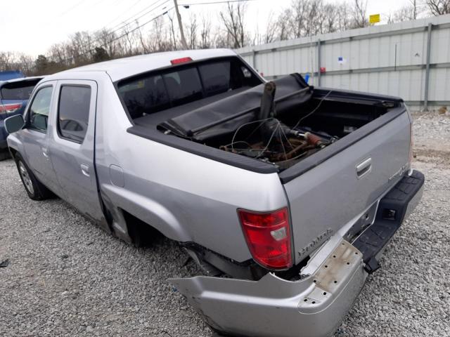 5FPYK1F54AB502767 - 2010 HONDA RIDGELINE RTL SILVER photo 2