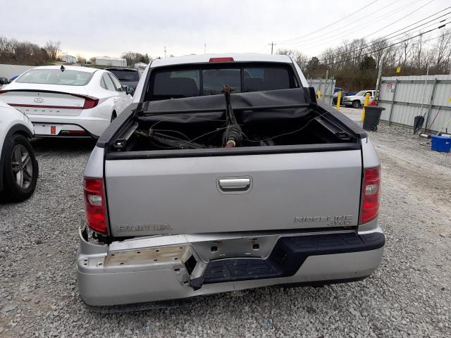 5FPYK1F54AB502767 - 2010 HONDA RIDGELINE RTL SILVER photo 6