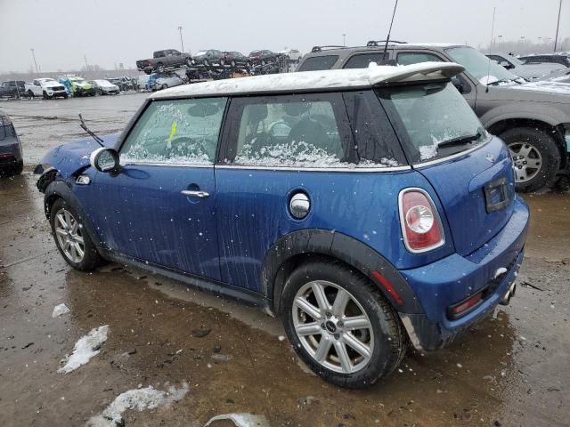 WMWSV3C53DT479342 - 2013 MINI COOPER S BLUE photo 2