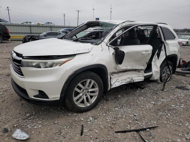 5TDBKRFH6FS156571 - 2015 TOYOTA HIGHLANDER LE WHITE photo 1