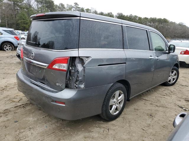 JN8AE2KP7F9121144 - 2015 NISSAN QUEST S GRAY photo 3