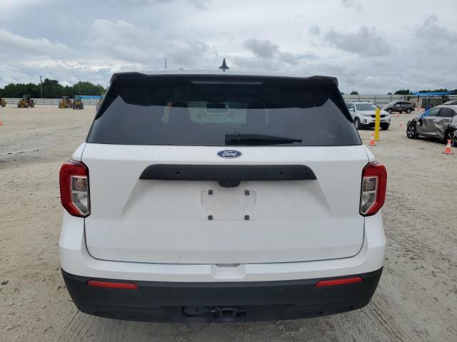 1FM5K8AB2NGB46263 - 2022 FORD EXPLORER POLICE INTERCEPTOR WHITE photo 6