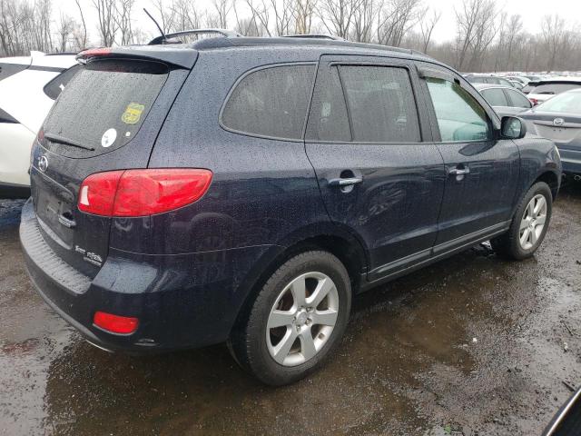 5NMSH73E18H174009 - 2008 HYUNDAI SANTA FE SE BLUE photo 3