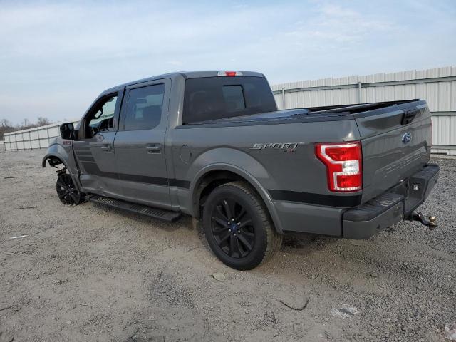 1FTEW1EP9LFB46219 - 2020 FORD F150 SUPERCREW GRAY photo 2