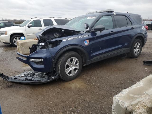 1FM5K8AB7NGB30382 - 2022 FORD EXPLORER POLICE INTERCEPTOR BLUE photo 1