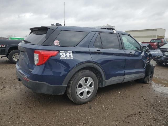 1FM5K8AB7NGB30382 - 2022 FORD EXPLORER POLICE INTERCEPTOR BLUE photo 3