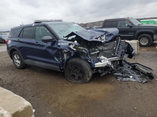 1FM5K8AB7NGB30382 - 2022 FORD EXPLORER POLICE INTERCEPTOR BLUE photo 4