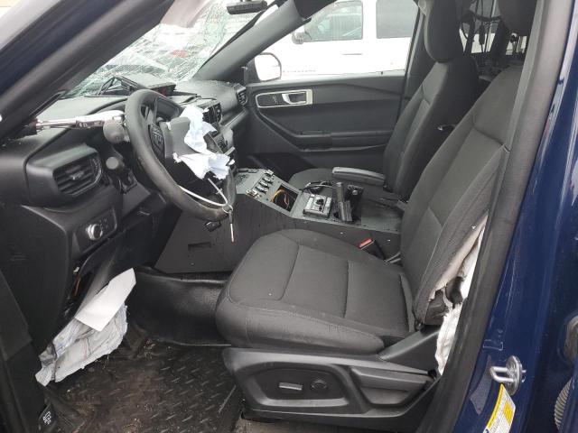 1FM5K8AB7NGB30382 - 2022 FORD EXPLORER POLICE INTERCEPTOR BLUE photo 7