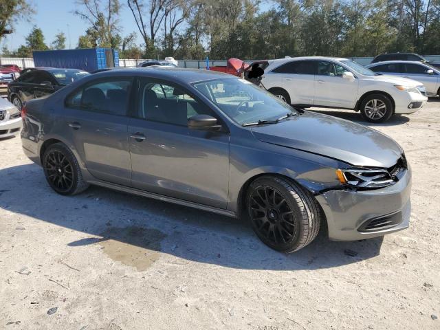 3VW1K7AJ0DM209155 - 2013 VOLKSWAGEN JETTA BASE GRAY photo 4