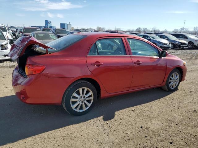 1NXBU40E69Z163110 - 2009 TOYOTA COROLLA BASE RED photo 3