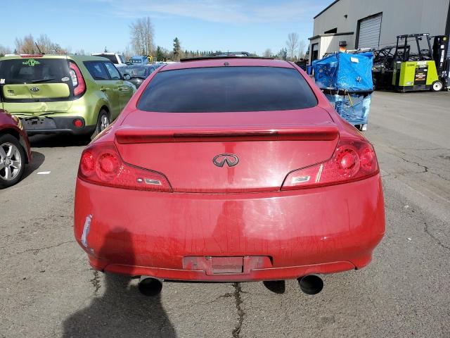 JNKCV54E37M903777 - 2007 INFINITI G35 RED photo 6