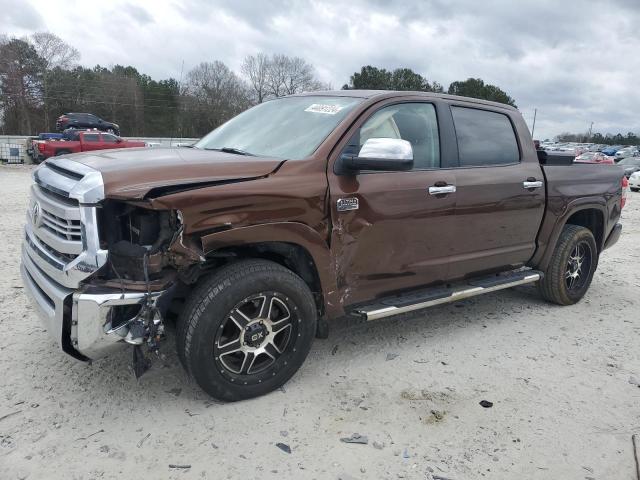 5TFAW5F15EX347211 - 2014 TOYOTA TUNDRA CREWMAX PLATINUM BROWN photo 1