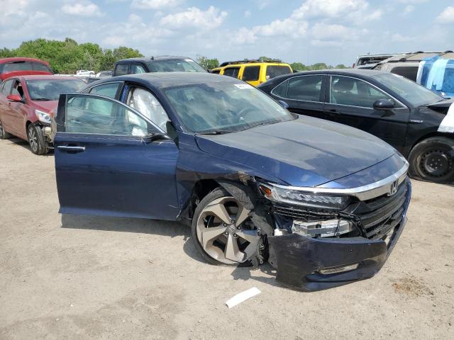 1HGCV1F90JA050484 - 2018 HONDA ACCORD TOURING BLUE photo 4