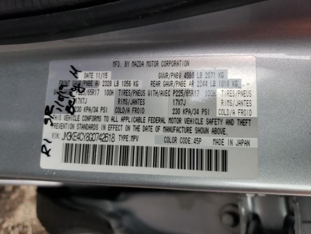 JM3KE4CY8G0742618 - 2016 MAZDA CX-5 TOURING SILVER photo 13