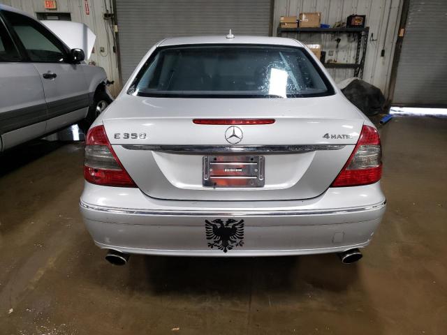 WDBUF87X28B324583 - 2008 MERCEDES-BENZ E 350 4MATIC SILVER photo 6