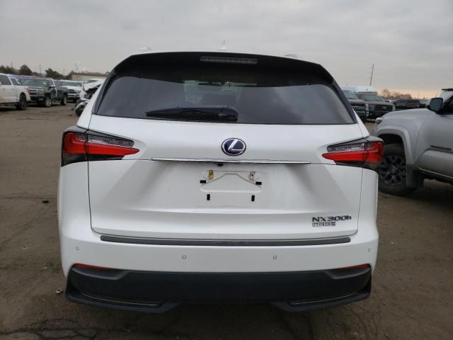 JTJBJRBZ9H2054318 - 2017 LEXUS NX 300H WHITE photo 6