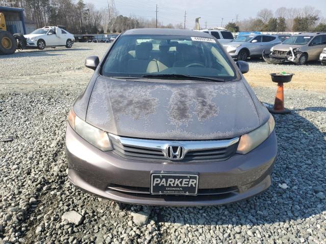 2HGFB2F57CH560604 - 2012 HONDA CIVIC LX GRAY photo 5