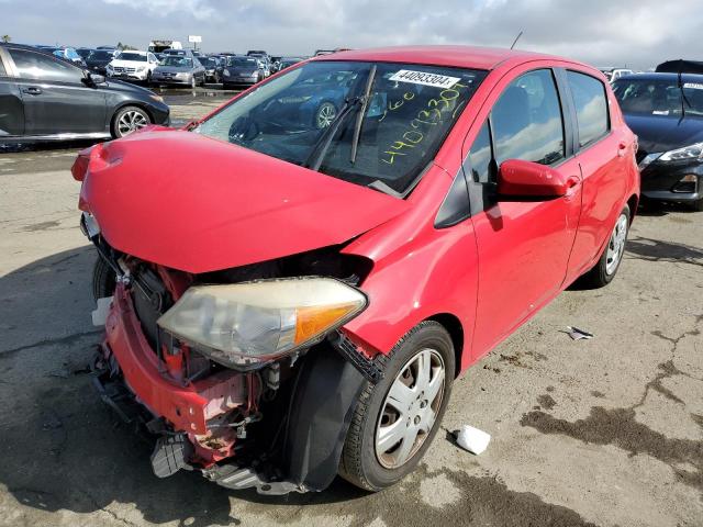 JTDKTUD37CD529728 - 2012 TOYOTA YARIS RED photo 1