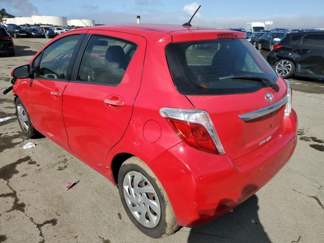 JTDKTUD37CD529728 - 2012 TOYOTA YARIS RED photo 2