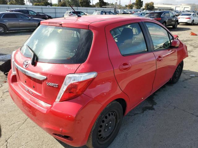 JTDKTUD37CD529728 - 2012 TOYOTA YARIS RED photo 3