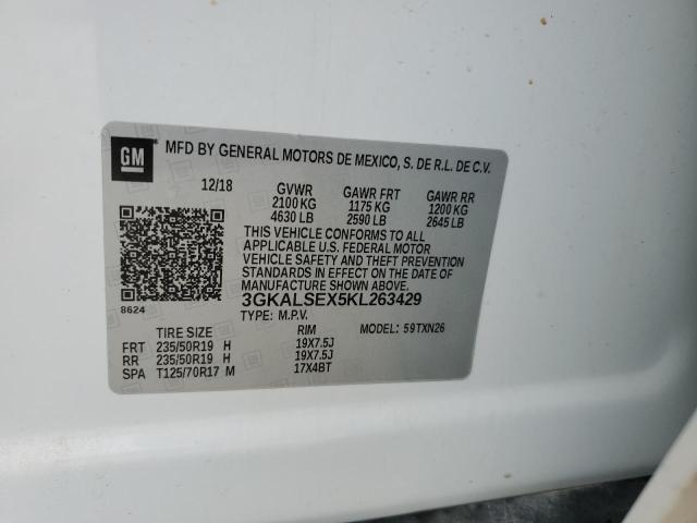 3GKALSEX5KL263429 - 2019 GMC TERRAIN DENALI WHITE photo 13