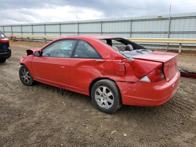 1HGEM22963L047331 - 2003 HONDA CIVIC EX RED photo 2