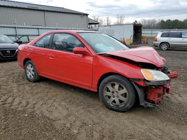 1HGEM22963L047331 - 2003 HONDA CIVIC EX RED photo 4