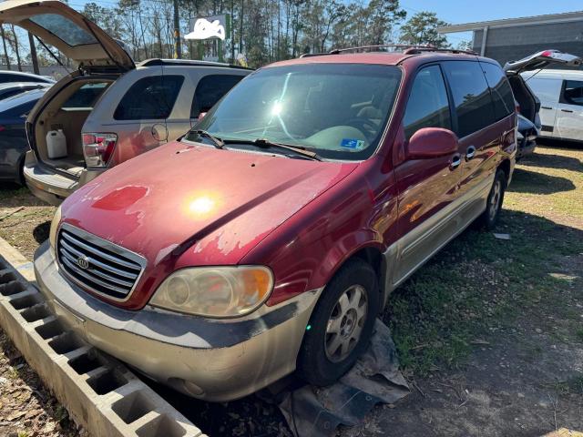 KNDUP131336487798 - 2003 KIA SEDONA EX RED photo 2