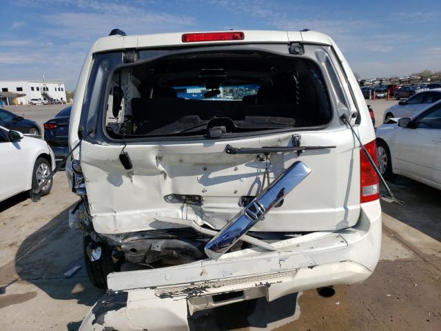 5FNYF4H91DB029896 - 2013 HONDA PILOT TOURING WHITE photo 6