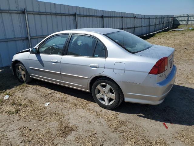 1HGES26784L000298 - 2004 HONDA CIVIC EX SILVER photo 2