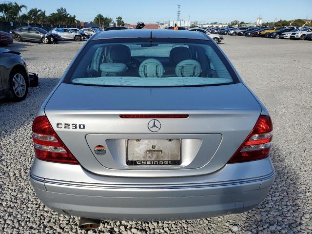 WDBRF52H66F782895 - 2006 MERCEDES-BENZ C 230 SILVER photo 6