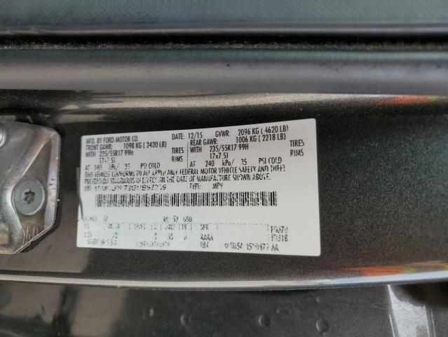 1FMCU0F72GUB97239 - 2016 FORD ESCAPE S GRAY photo 12